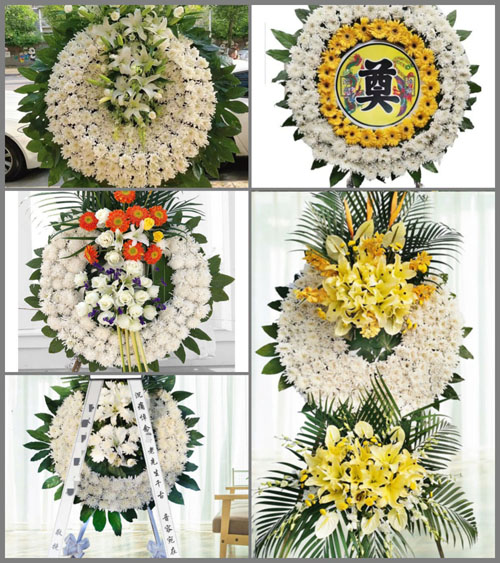 山西运城万荣县光华乡乔村村花圈速递